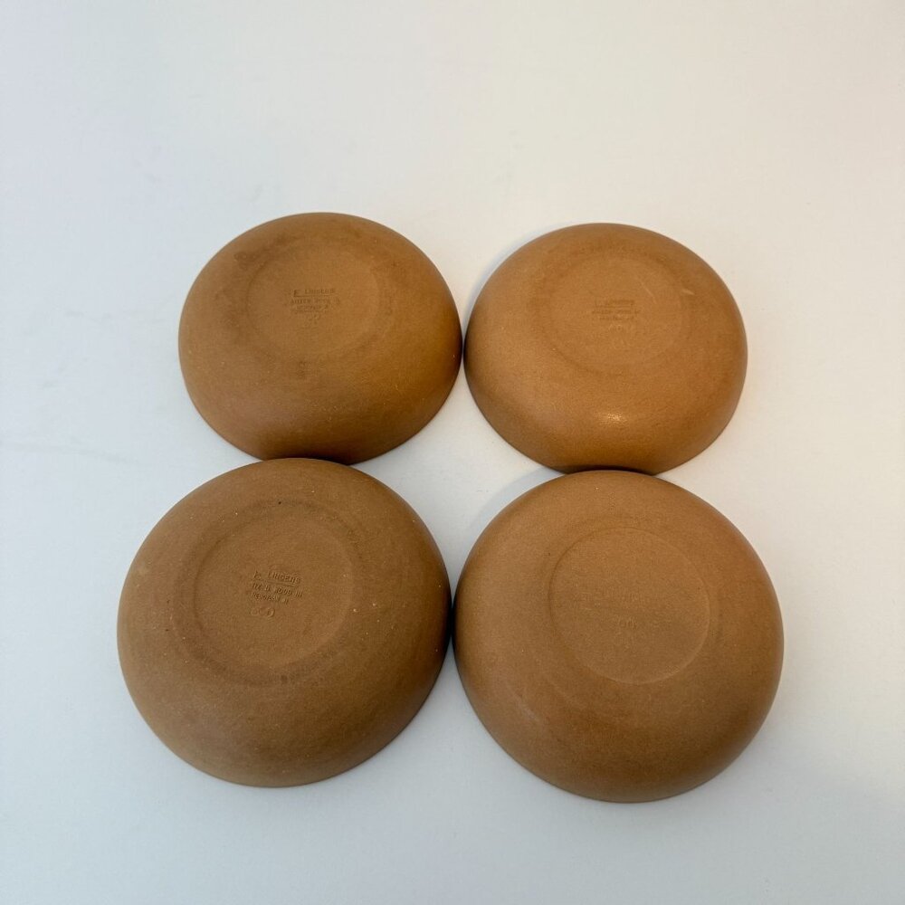 Vintage Elligners Atized Wood Bowls #60 Set Of 4 - Picture 4 of 8